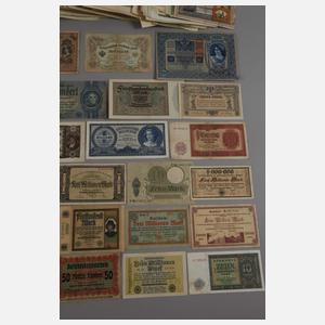 Konvolut alte Geldscheine