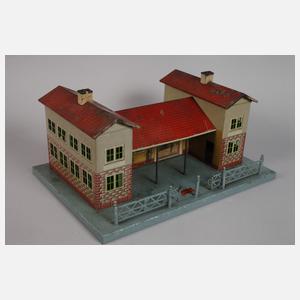 Konvolut Eisenbahnzubehör mit Schlepptenderlok