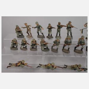 Konvolut Massesoldaten und Geschütze