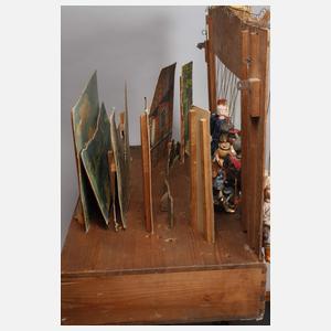 Kulissentheater mit Marionetten