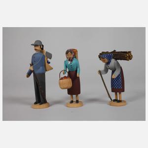 Konvolut Aufstellfiguren Erzgebirge