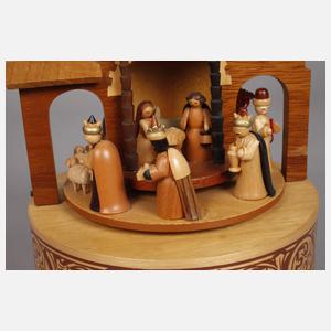 Richard Gläser Spieldose "Christi Geburt"