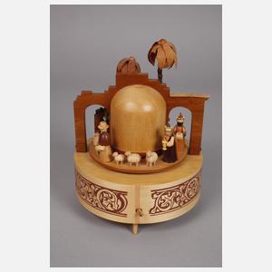 Richard Gläser Spieldose "Christi Geburt"