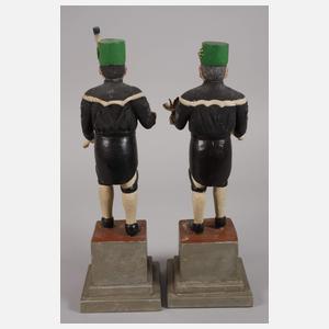 Paar Lichterbergmänner Erzgebirge