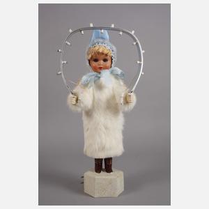 Crottendorfer Lichterengel mit blauer Mütze