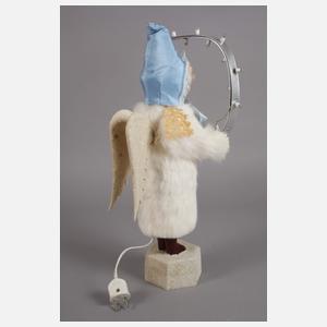 Crottendorfer Lichterengel mit blauer Mütze