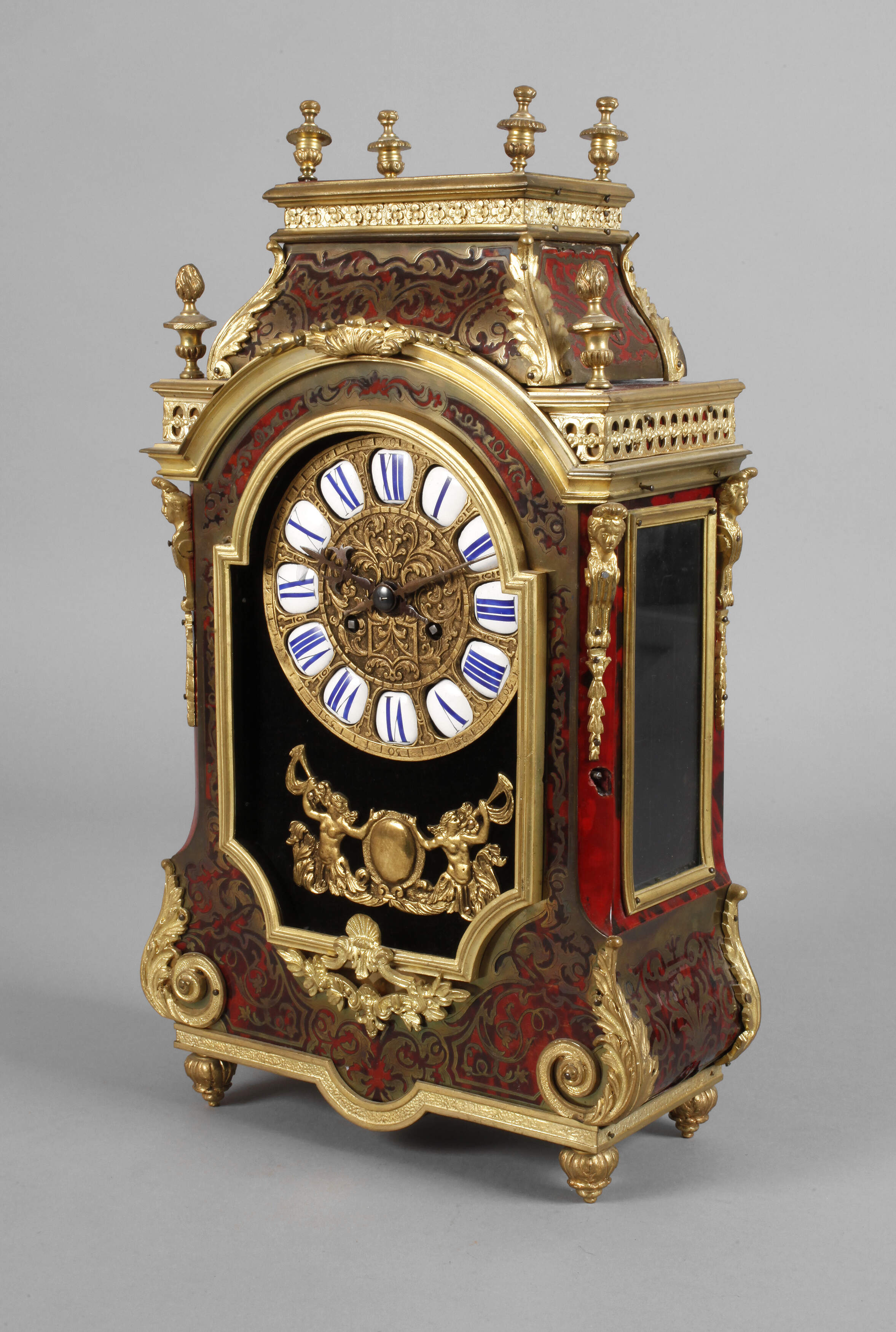 Tischuhr in Boulle-Technik