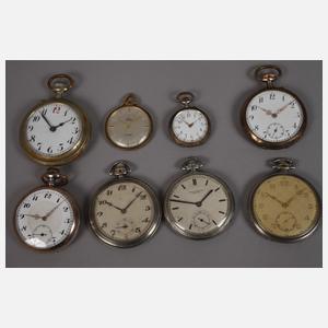 Zehn Taschenuhren