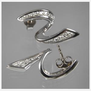 Paar Ohrstecker mit Zirkon