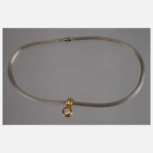 Diamantanhänger an Kette