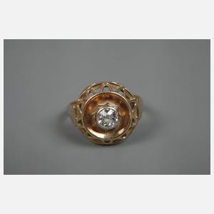 Damenring mit Diamant