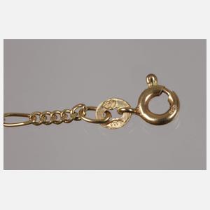 Collier mit Saphir und Diamanten