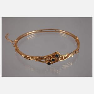 Schmuckset mit Saphiren