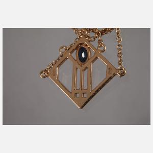 Schmuckset mit Saphiren