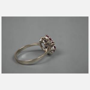 Damenring mit Rubinen und Brillanten