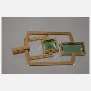 Schmuckanhänger mit Turmalin, Peridot und Diamanten