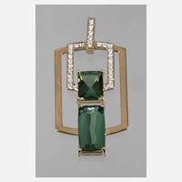 Schmuckanhänger mit Turmalin, Peridot und Diamanten111