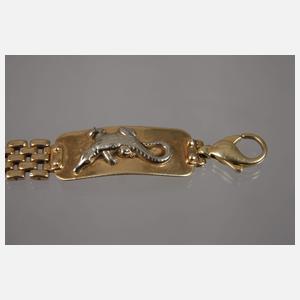 Armband mit Reptilbesatz