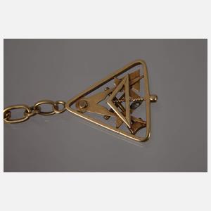 Kette mit Freimaurer-Anhänger