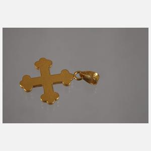 Anhänger in Kreuzform