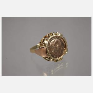 Drei Teile Goldschmuck