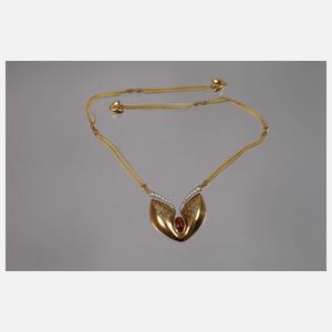 Collier mit Feueropal