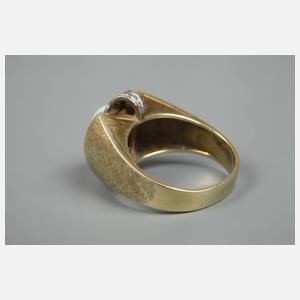 Damenring mit Opal und Diamanten