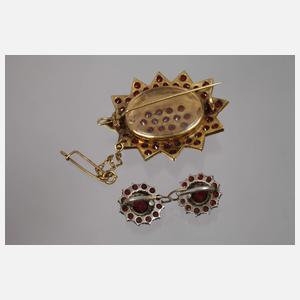 Zwei Teile Granatschmuck