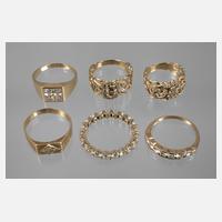 Konvolut Goldringe111