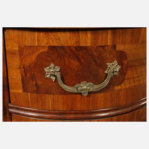 Kommode mit Vitrinenaufsatz barock