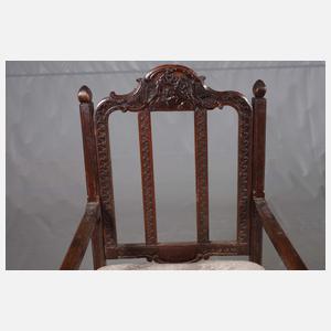 Vier Armlehnstühle barock