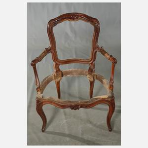 Sechs Armlehnstühle barock