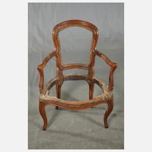 Sechs Armlehnstühle barock