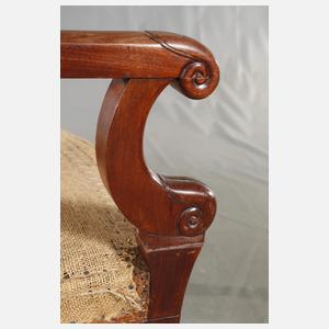 Paar Armlehnstühle Empire