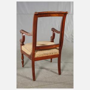 Paar Armlehnstühle Empire