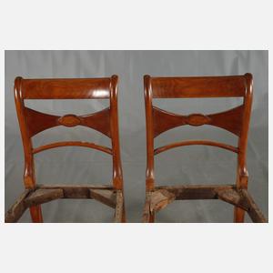 Zwölf Stühle Biedermeier