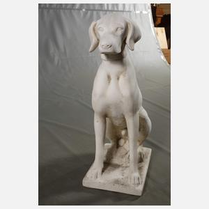 Gartenfigur Jagdhund