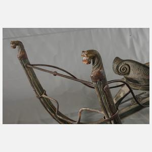 Kleiner barocker Pferdeschlitten