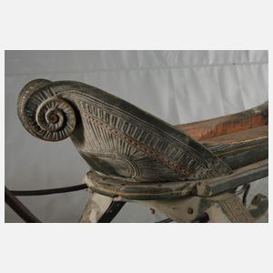 Kleiner barocker Pferdeschlitten