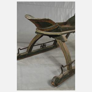 Kleiner barocker Pferdeschlitten