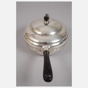 Silber Paar große Deckelterrinen Dänemark