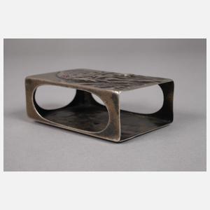 Streichholzhalter Silber