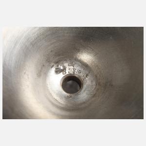 WMF Geislingen Vase mit Metallmontierung