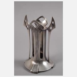 WMF Geislingen Vase mit Metallmontierung
