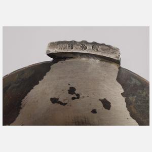 WMF Geislingen Vase mit Metallmontierung