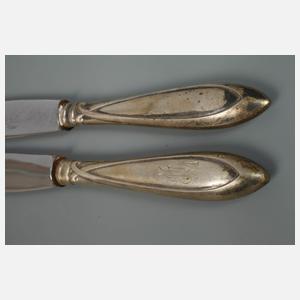 Sechs Menümesser Peter Behrens