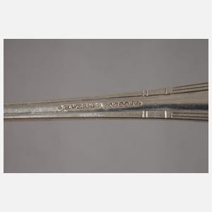 Silber Abendbrotbesteck Friedrich Adler attr.