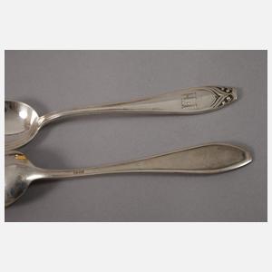 Zwölf Jugendstil-Kaffeelöffel Josef Michael Lock