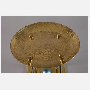 Übergroßer Tafelaufsatz mit Loetz Glasornament