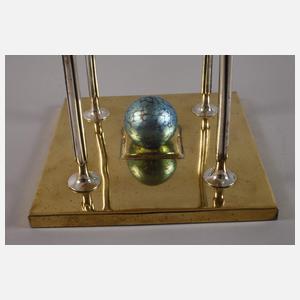 Übergroßer Tafelaufsatz mit Loetz Glasornament